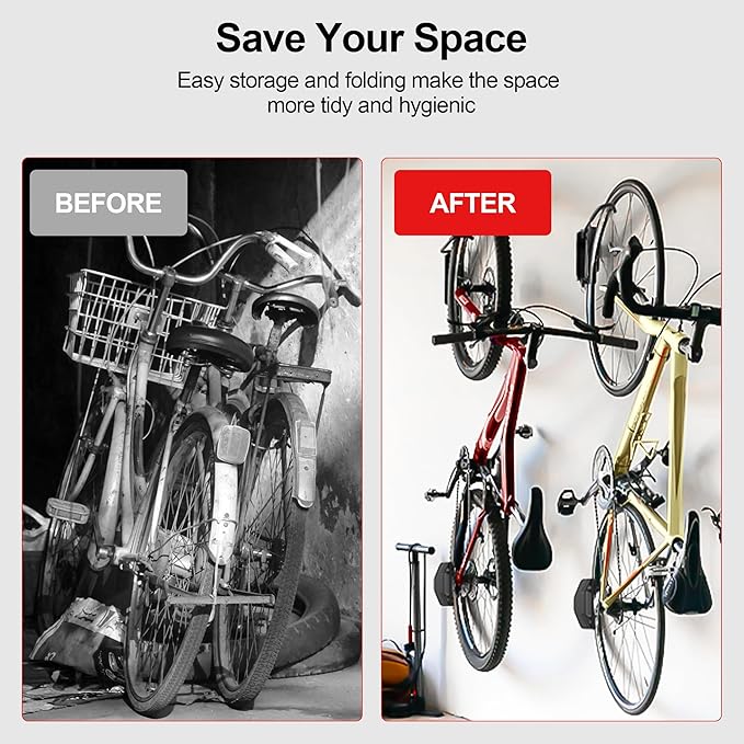 Swivel Bike Wall Mount, Vertical Bike Rack - Image 3