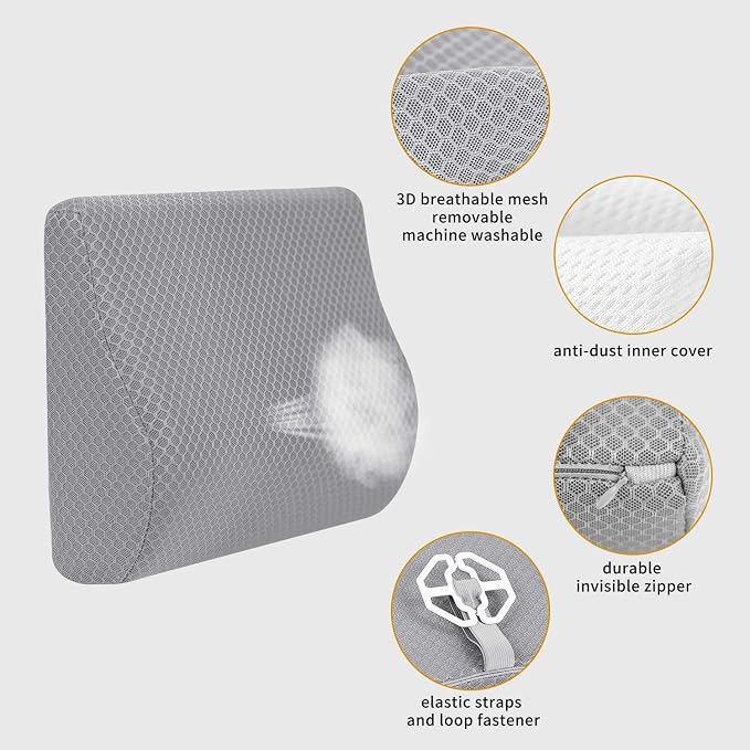 Memory Foam Lumbar Support Pillow - Image 3