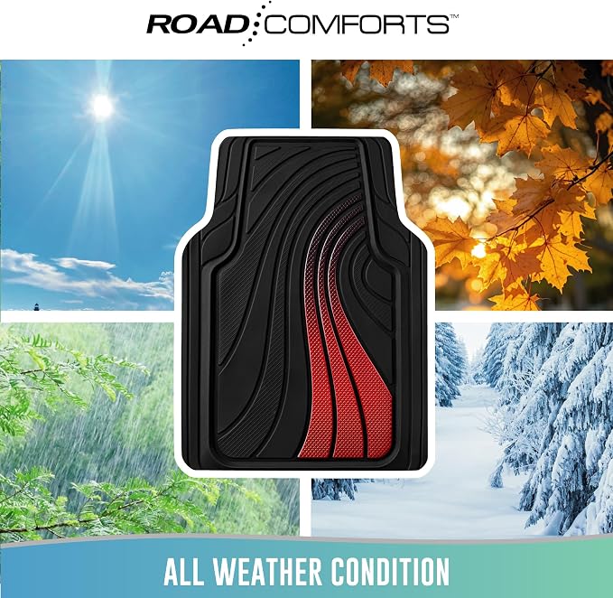 Road Comforts Car Floor Mats Full Set – Front & Rear Car Floor Mats - Image 4