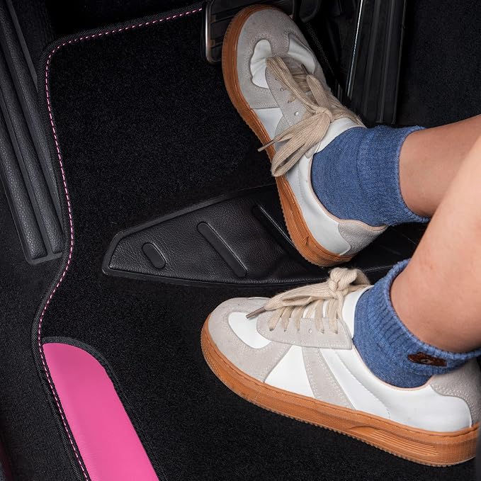 CAR PASS Rainbow Waterproof Universal Fit Faux Leather Car Carpet- Anti-Slip - Image 4