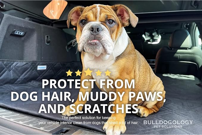 Bulldogology SUV Cargo Liner for Dogs 55"x106" Heavy Duty Pet Trunk Cargo Cover - Image 6