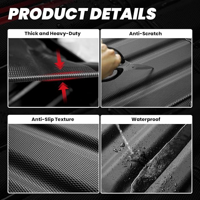 LASFIT Truck Bed Mat Fits for Rivian R1T 2025 2024 2023 2022 Accessories - Image 7