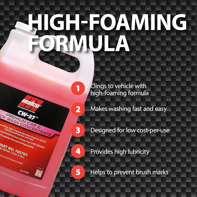 Malco CW-37 Premium Car Wash Concentrate - Image 4