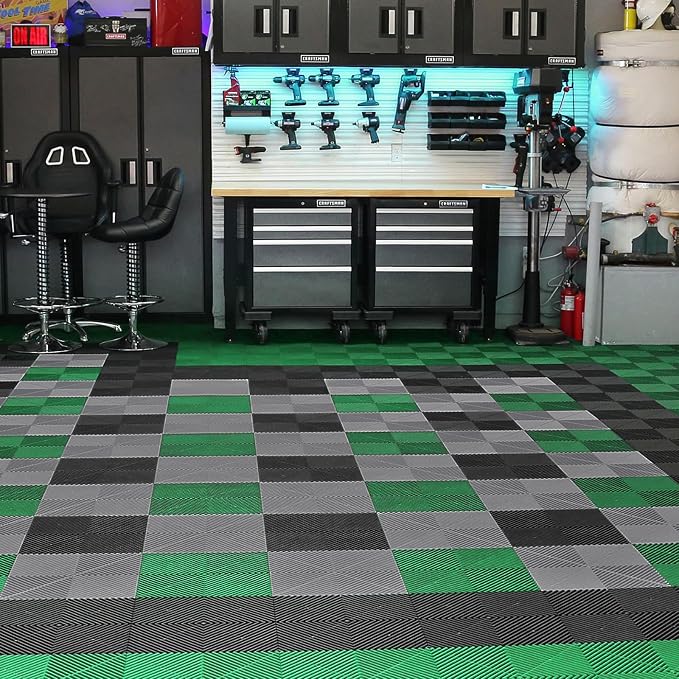 VEVOR Interlocking Drainage Mat, 12” x 12” Modular Interlocking Cushion - Image 9