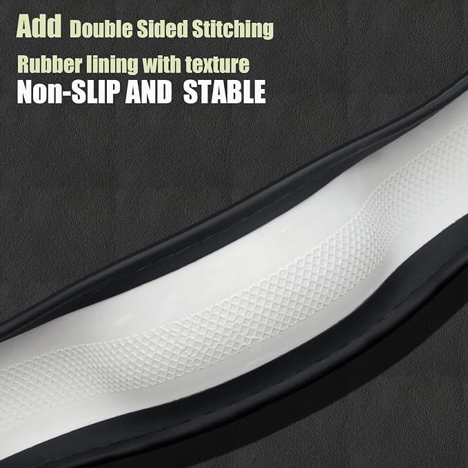 Steering Wheel Cover Standard Size Medium 14.5-15 inch, Breathable Microfiber - Image 7