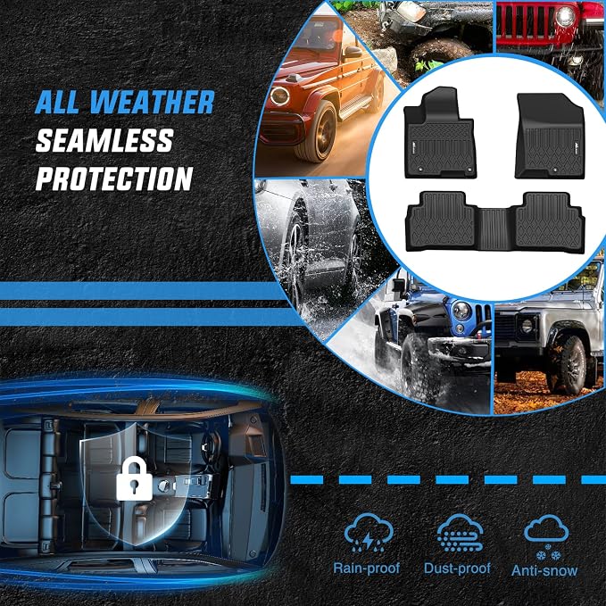 Nilight TPE Floor Mats for 2022 2023 2024 2025 Hyundai Tucson, All Weather - Image 5
