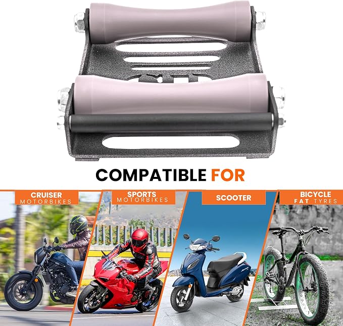 GRAND PITSTOP Motorcycle Roller Wheel Cleaning Stand - Image 7