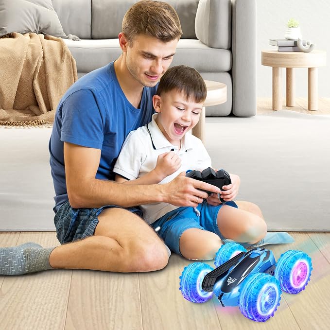 KKONES Remote Control Car, 2.4GHz Double Sided 360° Flips Rotating Electric - Image 7