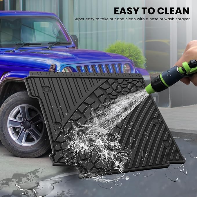 LASFIT Trunk Mat for Jeep Wrangler JL 2018-2025 4 Door Gas Type - Image 8