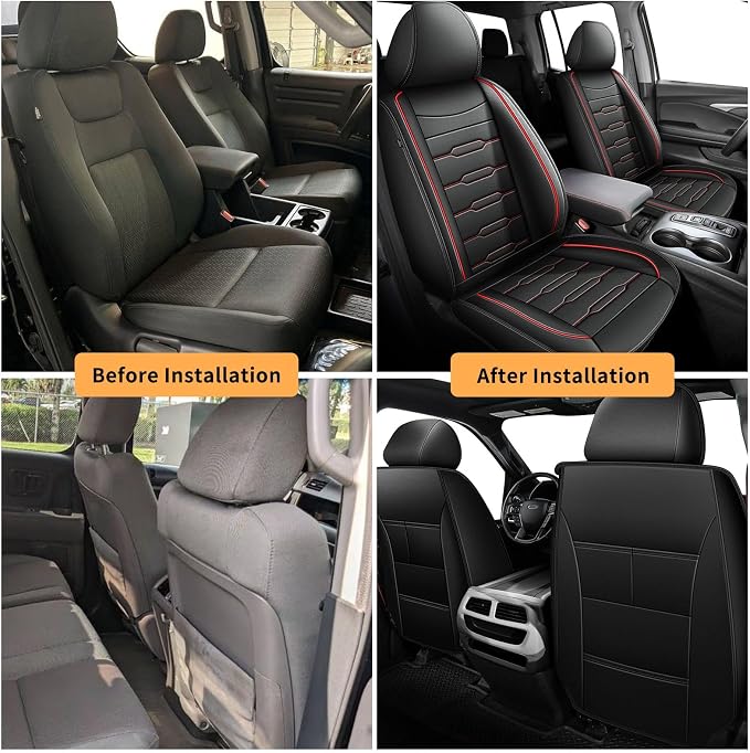 AOMSAZTO Seat Covers Fit for Honda Ridgeline 2006-2024 2025: Crew Cab 2PCS - Image 6