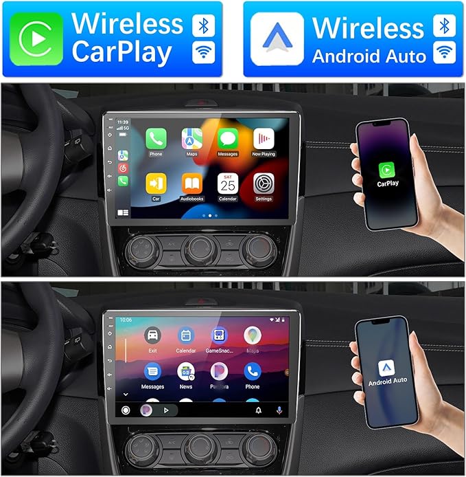 BINIZE Android Double Din 10.1 Inch Touch Screen Bluetooth Car Radio, Radio - Image 3