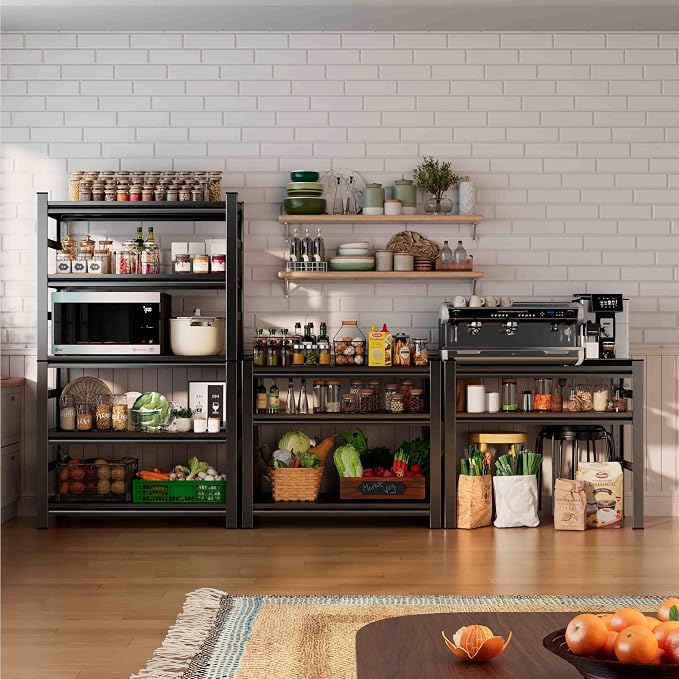 72" H Garage Shelving 5 Tier Shelving Unit, 3500Lbs Adjustable Metal Garage - Image 9