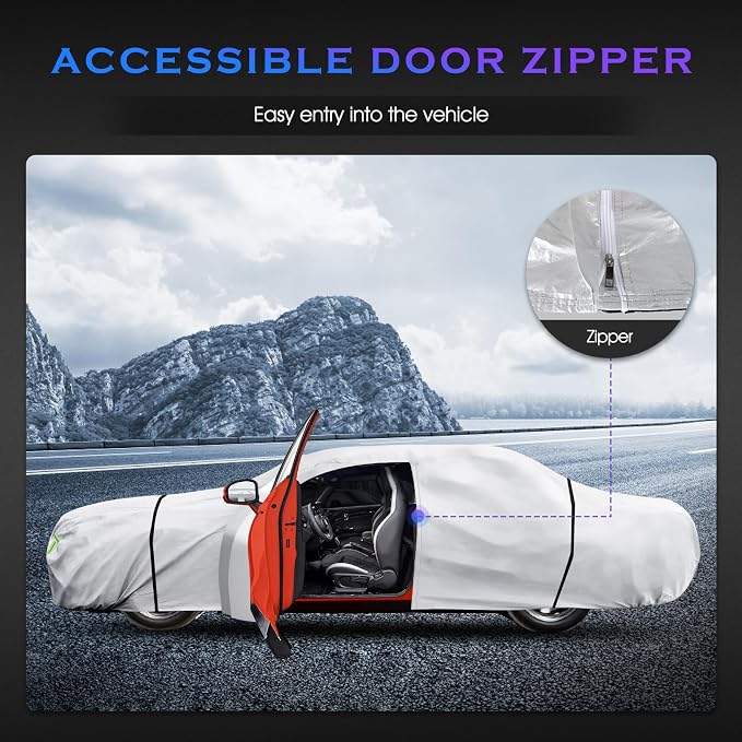 Car Cover Custom Fit for Dodge Challenger 2008-2025, 6 Layers Truck Cover - Image 5