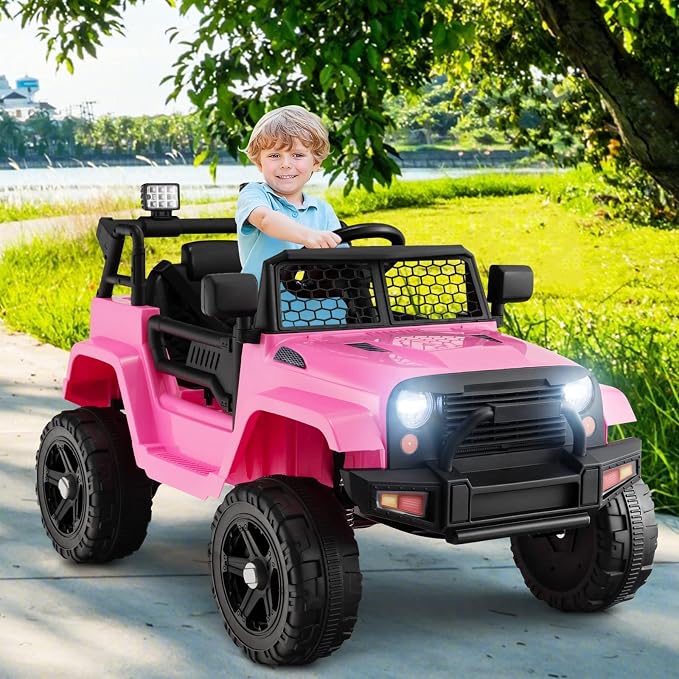 OLAKIDS Kids Ride On Truck, 12V Electric Vehicle Jeep Car - Image 2