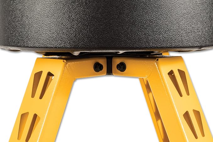 DEWALT Heavy-Duty Metal Stool for Garage and Shop, 360 Swivel Seat, Storage Tray - Image 5