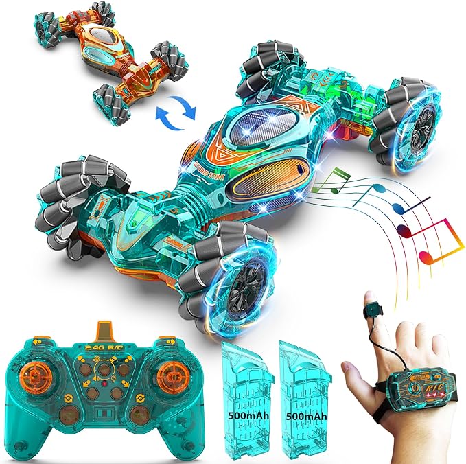 RC Car Gesture Hand Gesture Sensing RC Stunt Double-Side Flip 360° All-Round by XUERENTECH