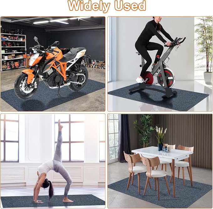 17 * 7.4 Ft Heavy Duty Oil Spill Mat, 6.5mm Thickened Extra Large Garage Floor - Image 7
