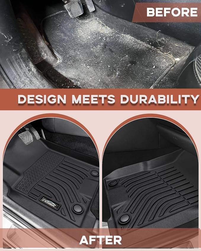 Custom Fit All-Weather TPE Ruber Floor Mats - Image 3