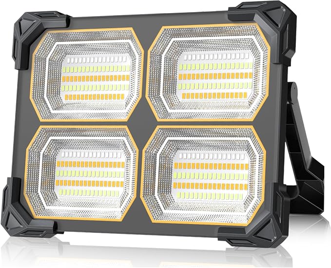 300W Led Work Light Rechargeable, 26000MAh Solar Portable Light, 26000LM by Sinear
