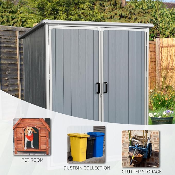 5x3 FT Resin Outdoor Storage Shed - Image 5