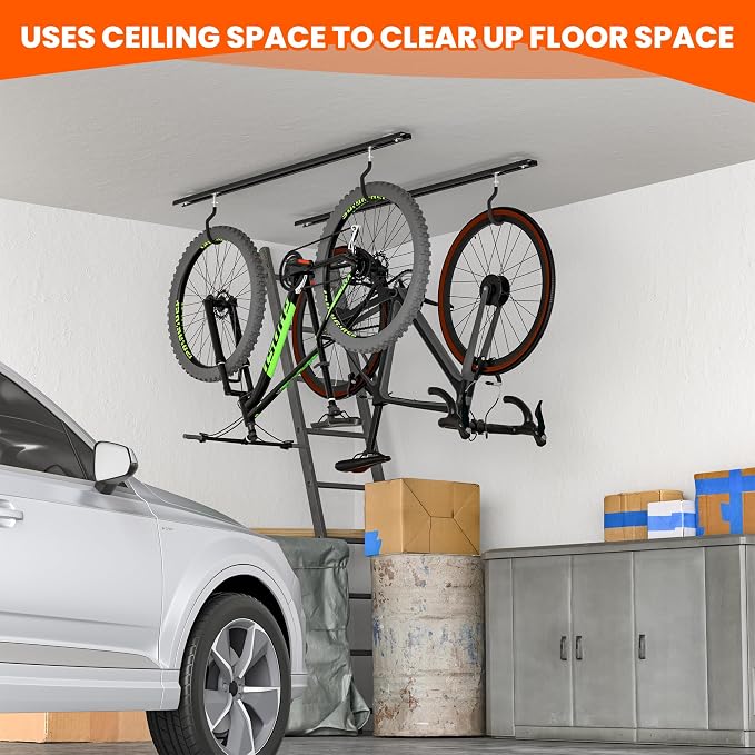 Ultrawall Ceiling Bike Rack for Garage, Indoor Bike Hanger - Image 6