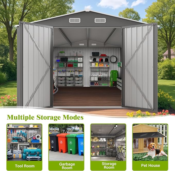 10x14 FT Outdoor Storage Shed - Image 6