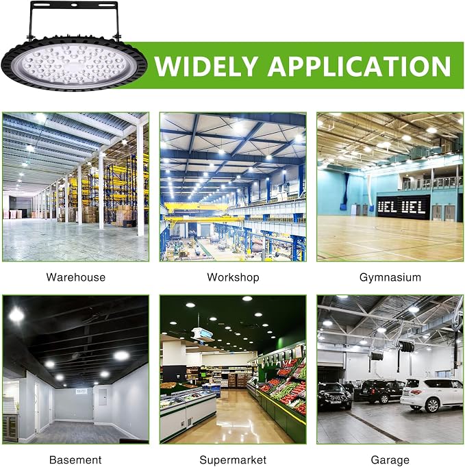 Viugreum 15 Pack 200W LED High Bay Lights, 20000LM 6000K-6500K Daylight White - Image 6