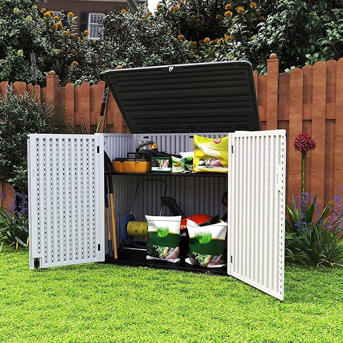 KINYING Larger Outdoor Storage Shed Weather Resistance, Horizontal Outdoor - Image 2