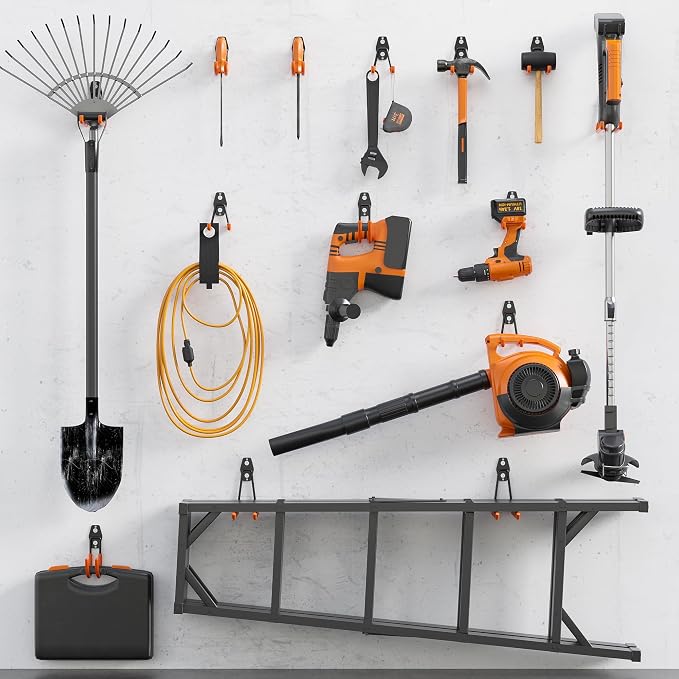 BONTEC 16 Pack Heavy Duty Garage Hooks, Steel Wall Mount - Image 7