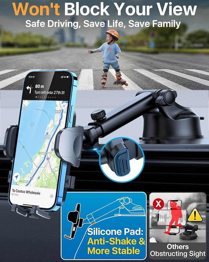 2025 Ultimate Car Phone Mount【98+LBS Strongest Suction & Military-Grade】【Patent - Image 4