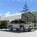 Real Relax 10×15FT Heavy Duty Carport, Metal Car Port Multi-Use Outdoor Storage by RealRelax