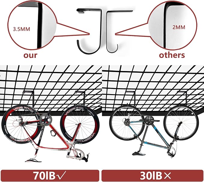 12-Pack Heavy Duty Add-On Storage Flat Hook Accessory - Image 4