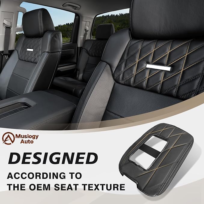 Muslogy Center Console Armrest Cover Compatible - Image 4