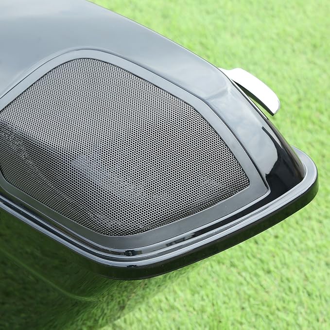 XFMT 5 Inch Stretched Extended Saddlebags W/5"x7" Speaker Grill - Image 5