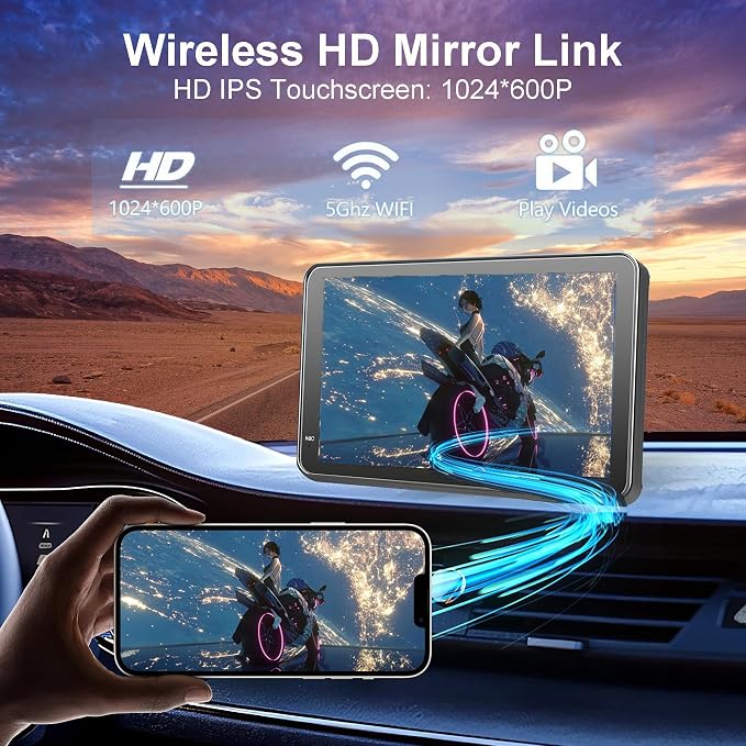 Portable Carplay Screen for Car, Car Audio Receivers - Image 7