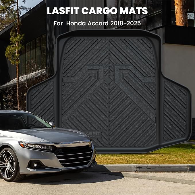 LASFIT Trunk Mat for Honda Accord Seden 2018 2019 2020 2021 2022 2023 2024 2025 - Image 2