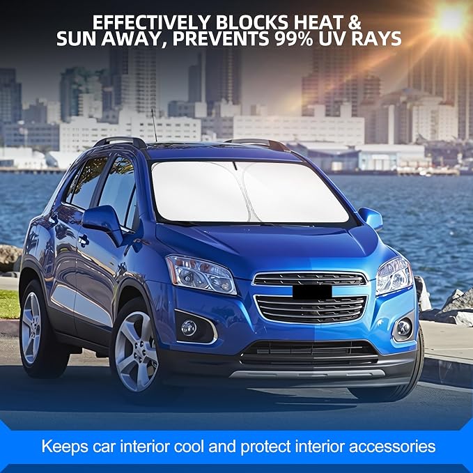 Windshield Sun Shade for Ch-evro-let/Chevy Trax 2013-2023 Foldable Sunshade - Image 7