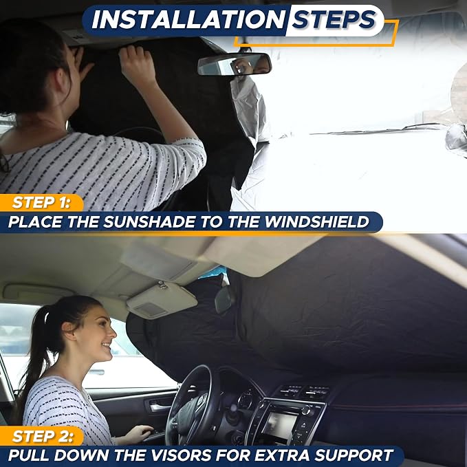 EcoNour Foldable Car Windshield Sunshade | Sun Shade - Image 6