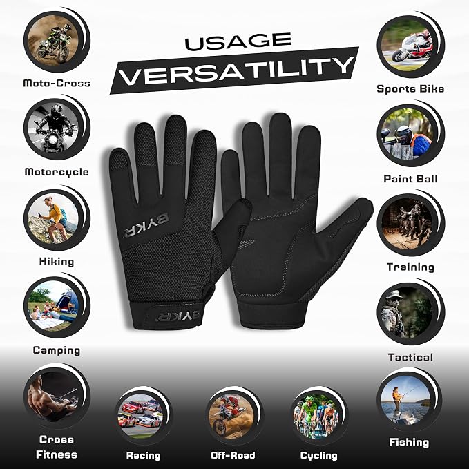 BYKR All-Weather Motorcycle Gloves - Image 3