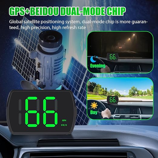 GPS Digital Speedometer for Car MPH, Universal HUD Speed Meter - Image 4