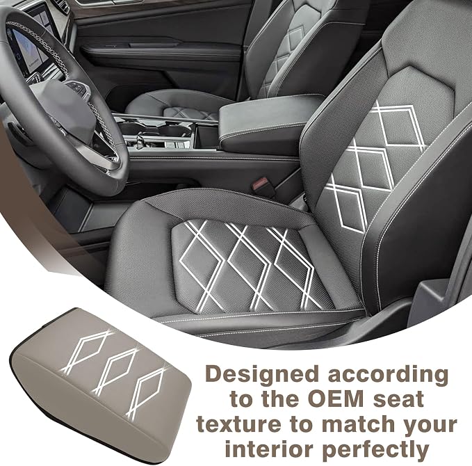 Muslogy for 2024 2025 Atlas Center Console Pad Armrest Cover Protector Vegan - Image 4