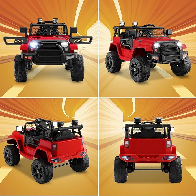Costzon Ride on Car, 12V Battery Powered Truck Vehicle - Image 8