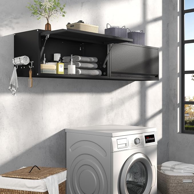 Metal Garage Wall Cabinet with Doors Side with Holes, Wall Mounted Metal - Image 8