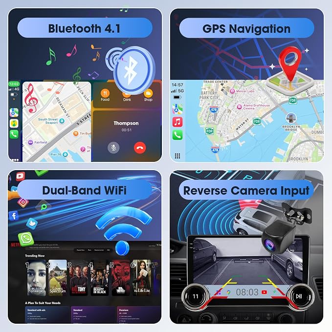 10.1" Wireless CarPlay & Android Auto Car Stereo - Image 5