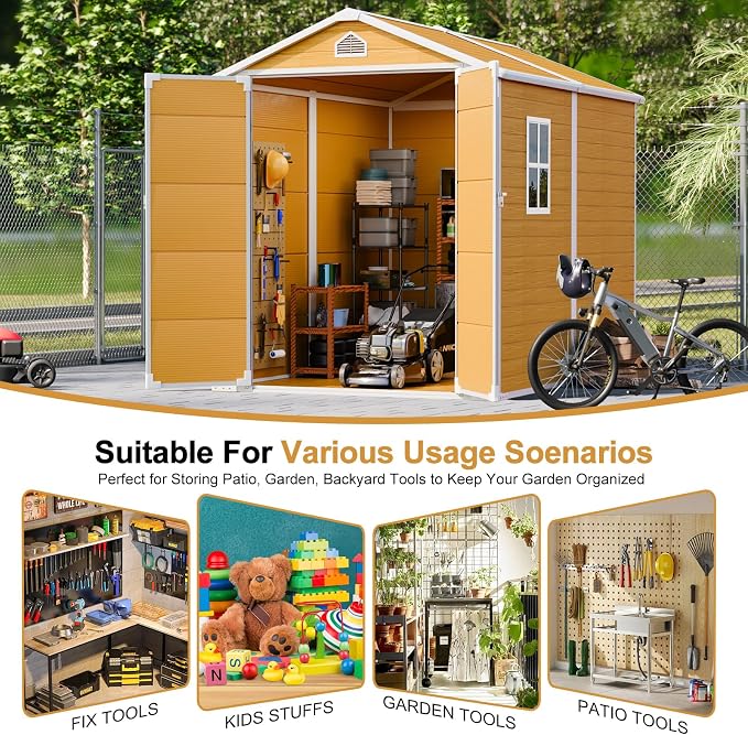 Plastic Sheds 8x6 Resin Outdoor Storage - Image 5