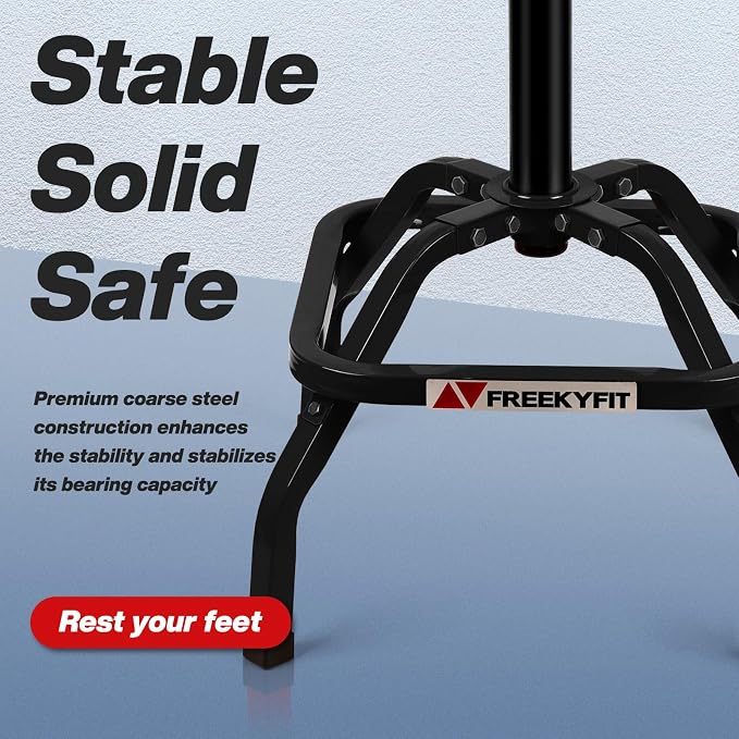Shop Stool with Backrest, Mechanic Garage Stool - Image 8