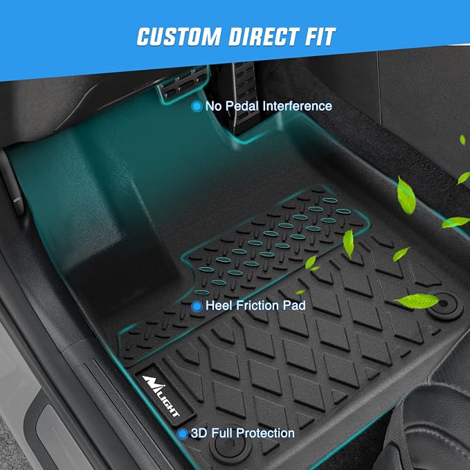 Nilight TPE Floor Mats for 2022 2023 2024 2025 Hyundai Tucson, All Weather - Image 2