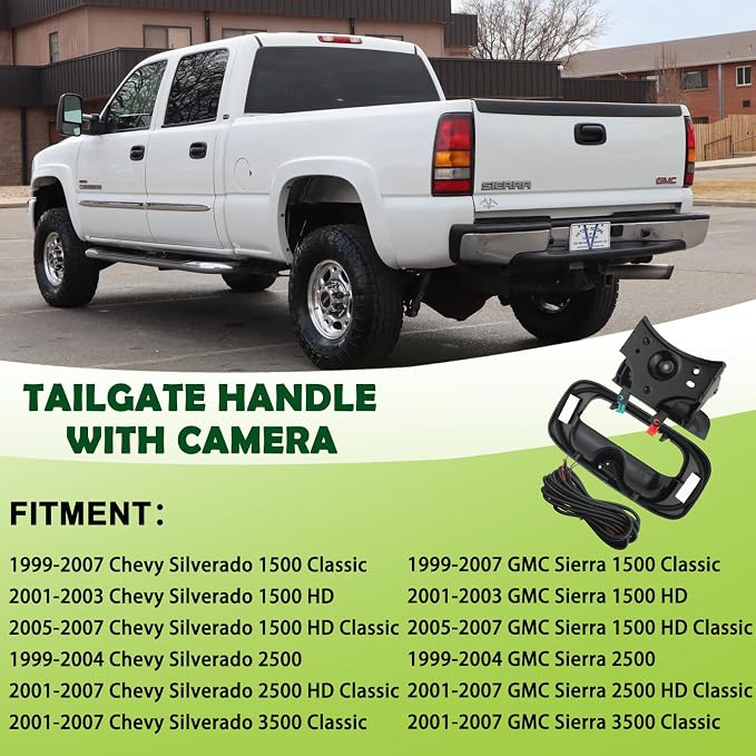 Backup Camera Tailgate Handle Rear View Camera Liftgate Latch Handle Compatible - Image 6