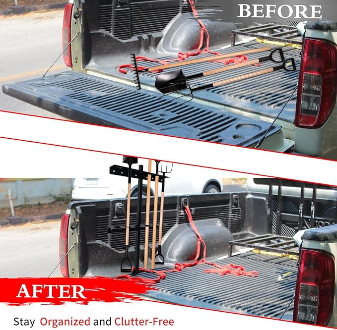 Trailer Racks for Lawn Equipment, Trailer Tool Rack Shovel Holder for Shovels - Image 4