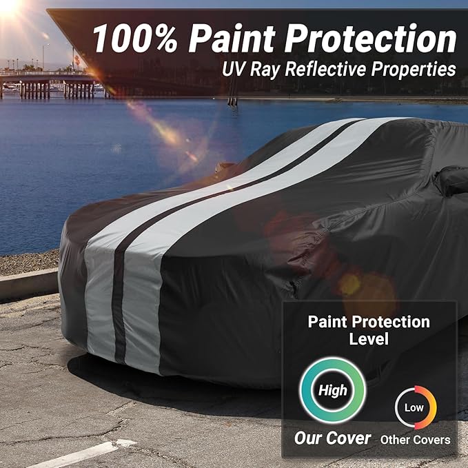 iCarCover Custom Car Cover for Chevy Cobalt Waterproof All Weather Rain Snow UV - Image 3